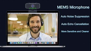Webcam with Microphone, 1080P HD Streaming USB Computer Webcam,Plug and Play 30fps Webcam for PC Video Conferencing/Calling/Gaming, Laptop/Desktop Webcam for Mac/Wins,Skype/YouTube/Zoom/Facetime