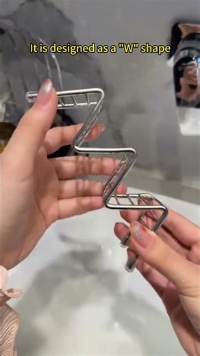 "W" Shape Self Draining Soap Holder | Also Perfect for Kitchen Sink