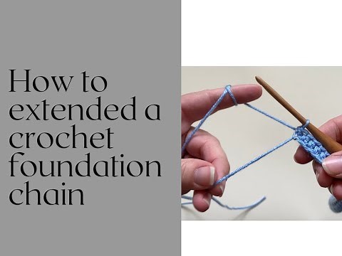 How to extend your starting chain in crochet