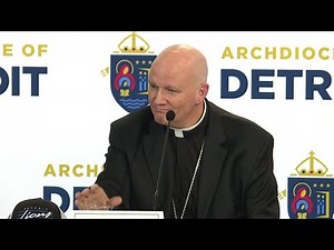Detroit Archbishop Allen Vigneron introduces Archbishop-elect Edward Weisenburger