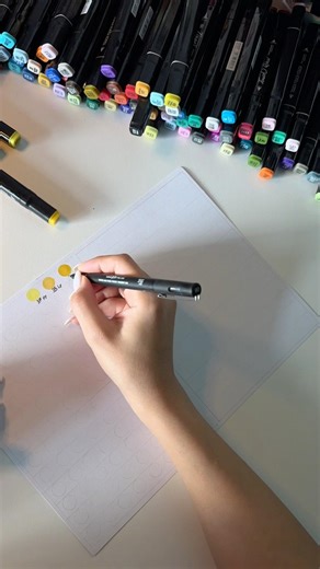 How to make a Color board 💛💜❤️💚 #fashionillustration #coloringbook #sketching