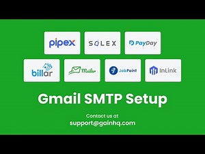 Gmail SMTP Setup | Mailer, Salex, Payday, Billar, Pipex, Jobpoint, inLink | Envato | GainHQ