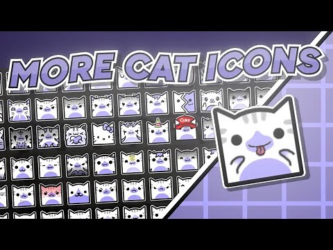 60+ NEW CAT ICONS (GD Texture/Icon Pack)
