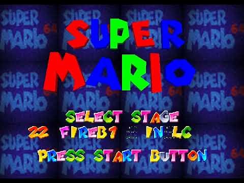 How to get level select screen in Super Mario 64?