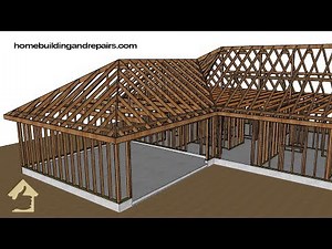 Check Out The 1950's Hip Roof Framing - How It Was Built Years Ago