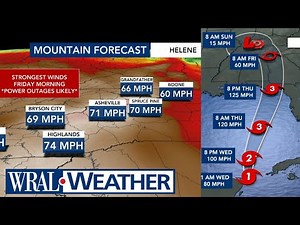 Tropical Storm Helene to bring rain to NC, flooding & isolated tornadoes possible Friday