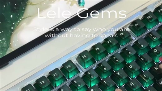 🎁流光宝石键帽！Lelelab 新品把星河按在键盘上✨