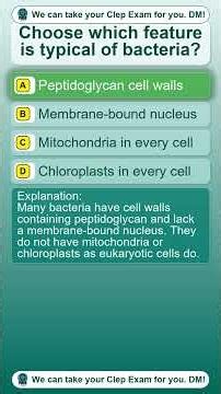 CLEP Biology Microbiology
