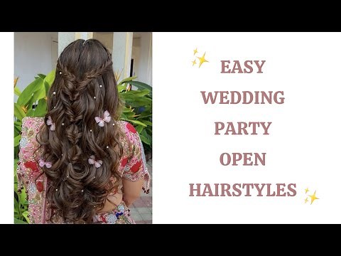 How To: Easy Open Wedding / Party Hairstyles For Bride, Bridesmaids✨Long Medium Hairstyles Tutorial