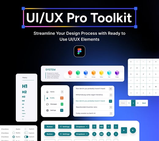 Figma UI UX Design Kit: Mobile & Web Design Toolkit With Ready-to-use Templates - Etsy