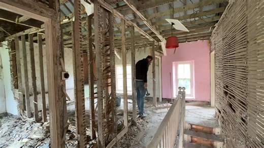 EPISODE 9: In this episode, we take on our biggest challenge yet: tearing down the upstairs walls of our historic Welsh farmhouse! As the dust settles, we uncover fascinating clues about the farm’s past, including a hidden connection to its forgotten mill. Watch as we make progress on this massive renovation project, balancing demolition with discovery. We explore the secrets behind the walls and take steps toward restoring this 120 year-old farmhouse to its former glory. Whether you're a fan of
