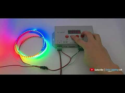 K-1000C Addressable LED Strip Controller | Programming & Lighting Effects Demo