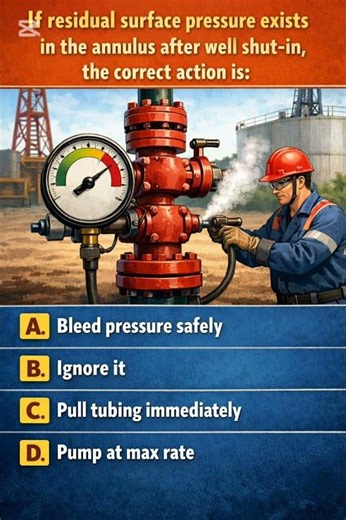 Residual Surface Pressure Safety in Oil WellsQ109#WellControl #HSETraining #DrillingSafety