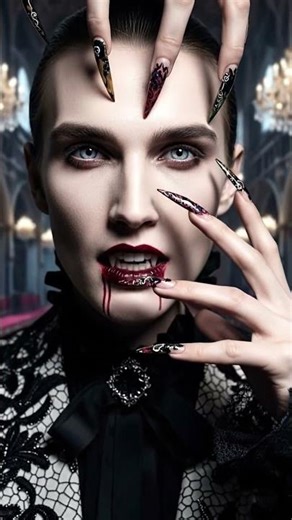 Bold Vampire Whispers ASMR: Eternity & Gothic Nails 🧛‍♀️🩸✨ AI ASMR #shorts