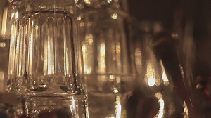 Hand takes a glass - Free Stock Video