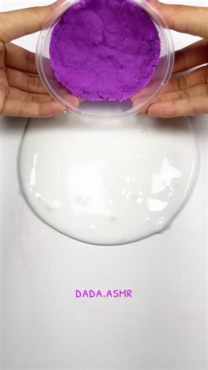 DADA ASMR on Instagram: "Mixed grape space sand🍇#slime #satisfying #relax #handmade #dıy . . . . . ."