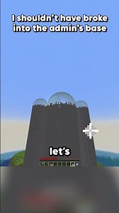 I shouldn't have broken into the admin's base...😭 #minecraft #shorts