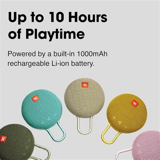 JBL Clip 3 Is the Perfect Tiny Speaker    ✨ Compact size,