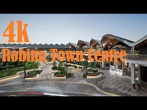 4k Robina Town Centre Gold Coast Queensland Australia.