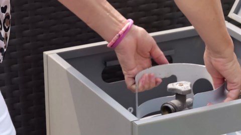 42" Rectangular Propane Fire Pit – 50,000 BTU Fire Table with Wind Guard Glass, Lid, Rocks and Cover – Backyard Fire Pits Outdoor – Propane Gas Fireplace for Deck or Patio (Grey, 42" Standard)