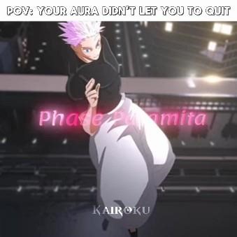 Pov: Your aura won't let you to quit 🗿 #shorts #gojo #luzroja