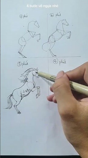 con ngựa vẽ như thế nào