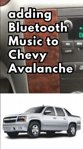 Chevy Avalanche Radio Upgrade for Bluetooth Audio Streaming #avalanche #chevytrucks
