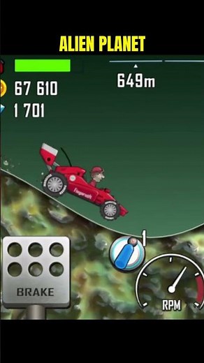 Alien Planet - Monster Truck VS Race Car | Hill Climb Racing Gameplay