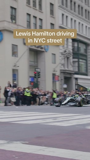 Lewis Hamilton Accelerates on NYC's 5th Avenue