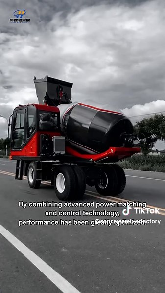 Customizable Self-Loading Concrete Mixer Truck with Brand Engine