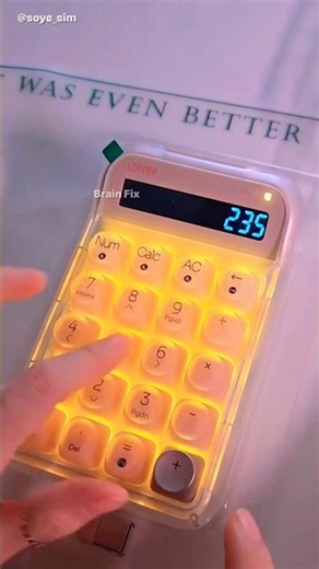 The calculator's amazing sound! 🧮