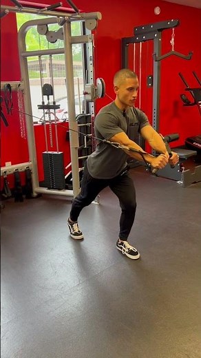 How to do a Standing Cable Chest Press!