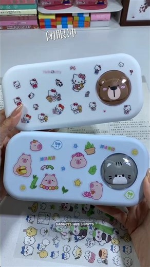 I Bought This Cute Two Customised Panda Geometry Box 🥰😘 Cool School Stationery #stationery #geometry