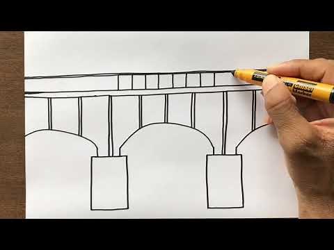 How to Draw an Arch Bridge Drawing