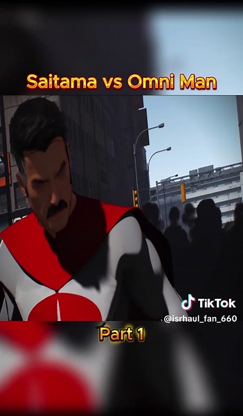 Saitama vs Omni Man. Who Will Win ??? Part 1 #anime #animation #saitama #invincible #fyp