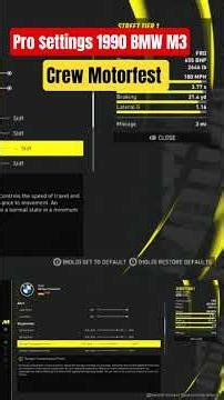 BMW M3 SPORT EVO #grandrace #prosettings #m3