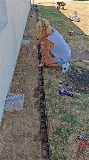 Je pose mes bordures de jardin 🌿 | DIY & aménagement extérieur #renovation #diy #jardin