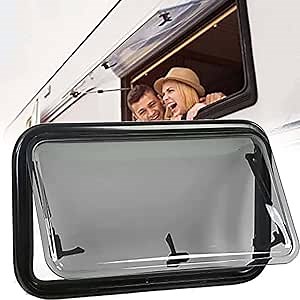 RV Exit Window, RV Window Replacement, Concession Window for Food Truck, Camper Window, Camper Windows Replacement, RV Emergency Window, Glass Included,90 * 90cm