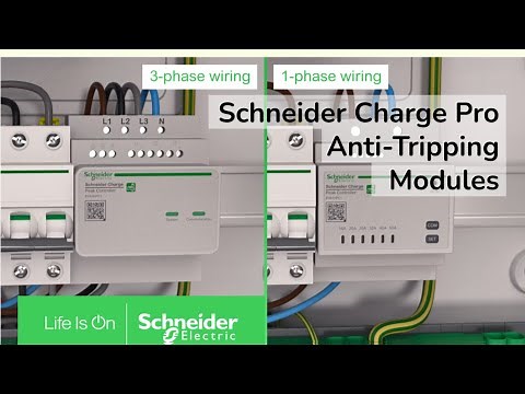 How to install and pair Anti-tripping modules for Schneider Charge Pro | Schneider Electric