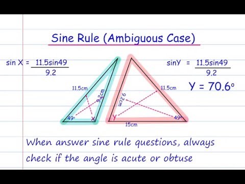 Sine Rule Ambiguous Case