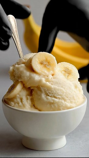 4.1K views · 30 reactions | Banana Ice Cream Ingredients: 4 large ripe bananas 1 cup heavy cream 1/4 cup maple syrup ...... Full Recipe in Coʍmеոτ  | Savory Stories | Facebook
