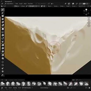 Blender 45's Vulkan makes sculpting 20 million polygons smooth as butter, as demonstrated by France
