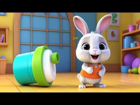 Little Bunny Lost the Milk Bottle Adventure | Funny and Fun Kids Nursery Rhyme Animation