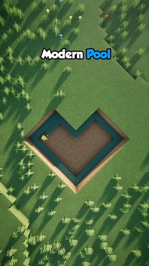 Building a Modern Pool in Minecraft