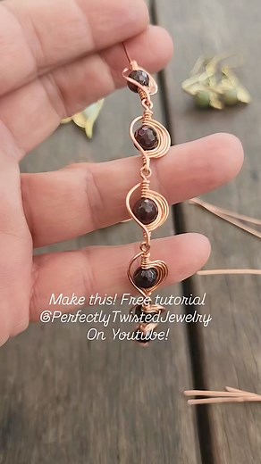 Wire wrapped beaded chain link bracelet! I hope you love this beautiful tutorial! It's another variation on my Gloria Swag earrings tutorial. Both tutorials are free on my YouTube channel! Thanks for watching and making beautiful wire wrapped jewelry with me! #perfectlytwistedjewelry #wirewrappedjewelry #tutorials #youtube #diyjewelry #wirewrap #links #bracelets #wirewrappedbracelet #beadedchain #wirewrapping | Perfectly Twisted Jewelry