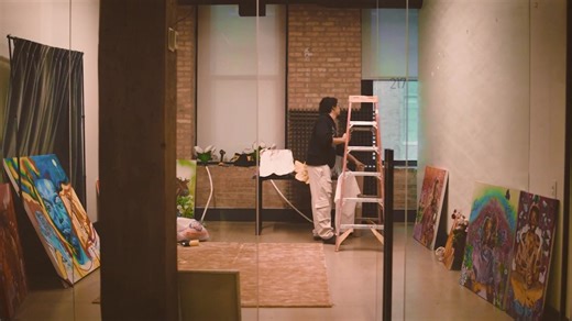 Archive video Trotter Alexander setting up pop-up for “THE YARD” in Fulton Market District Chicago.