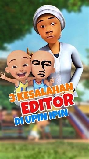These are the 3 editor mistakes in the Upin Ipin cartoon #minecraft #upinipin #viral #shorts