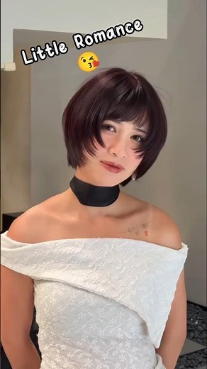 A little romance with a bob cut #viral #hairglowup