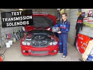 TRANSMISSION NOT SHIFTING ON BMW E46. TEST TRANSMISSION SOLENOID 325i 330i 328i 323i 320i 318i 330d