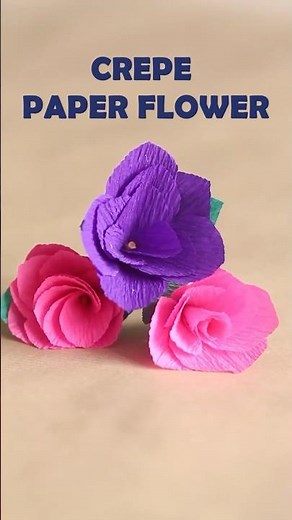 How to Make a Crepe Paper Flower 🌸 | Easy DIY Paper Flower Tutorial